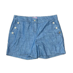 Isaac Mizrahi New York Denim Shorts 100% Cotton Size 14